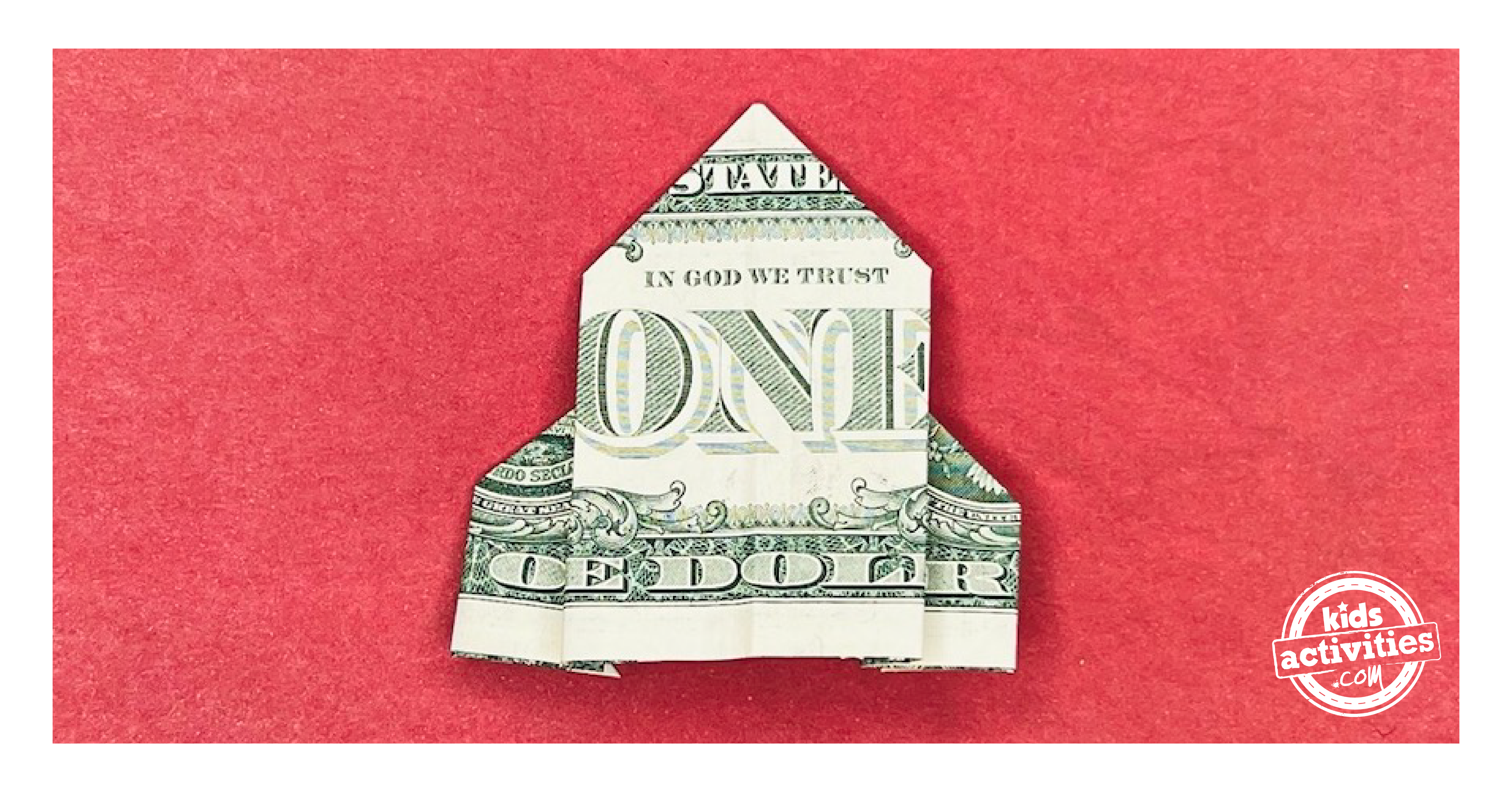 Easy Tutorial to Fold A Dollar Bill Origami Rocket