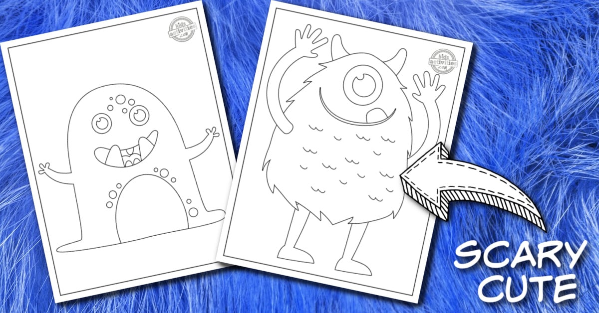 Adorable & Friendly Free Printable Monster Coloring Pages
