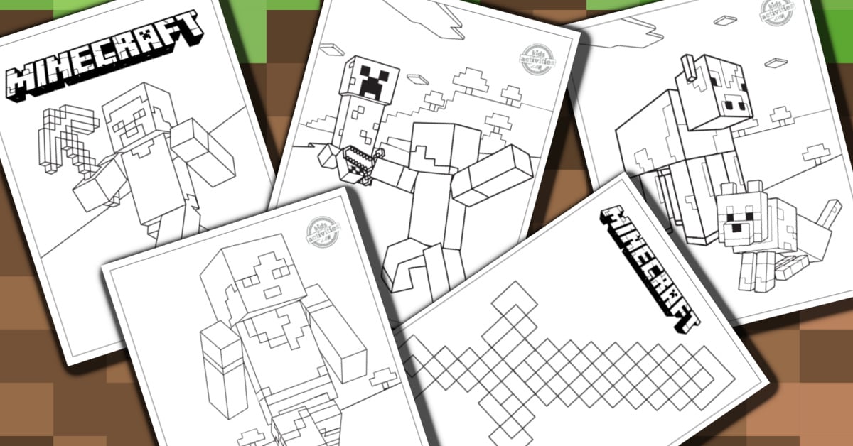 Free Printable Minecraft Coloring Pages for Kids