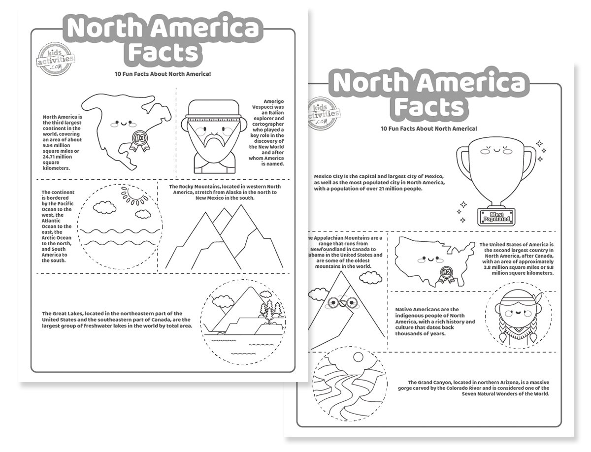 Fun Facts About North America + Free Printables