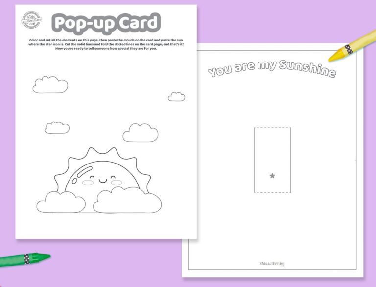 Make Your Own Pop-Up Card {Free Templates}