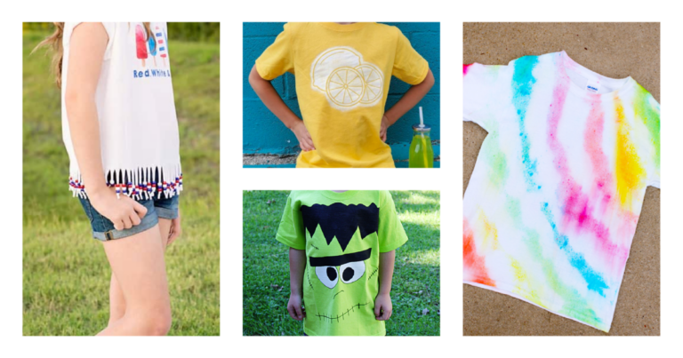 22 Ideas for DIY Kids Shirts: T-Shirt Crafts