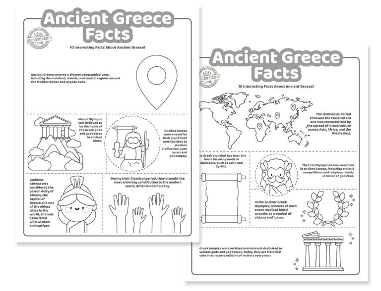 Fascinating Facts about Ancient Greece for Print & Play