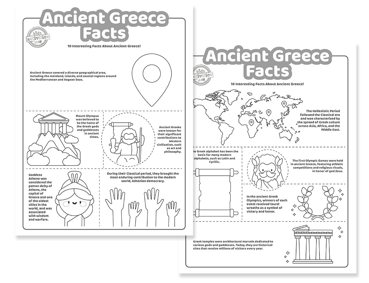 Fascinating Facts about Ancient Greece for Print & Play