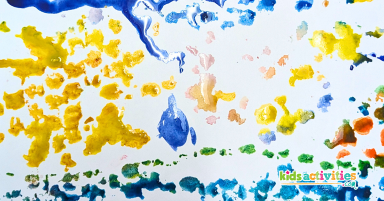 Bubble Wrap Watercolor Painting Art Project for Kids!