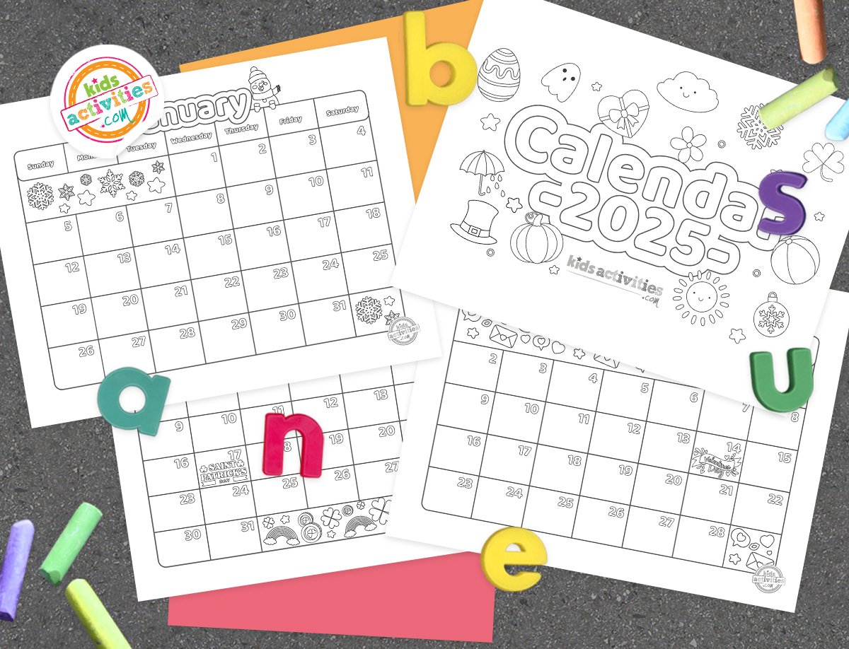 The Free Printable Calendar For Kids 2025 Is Here