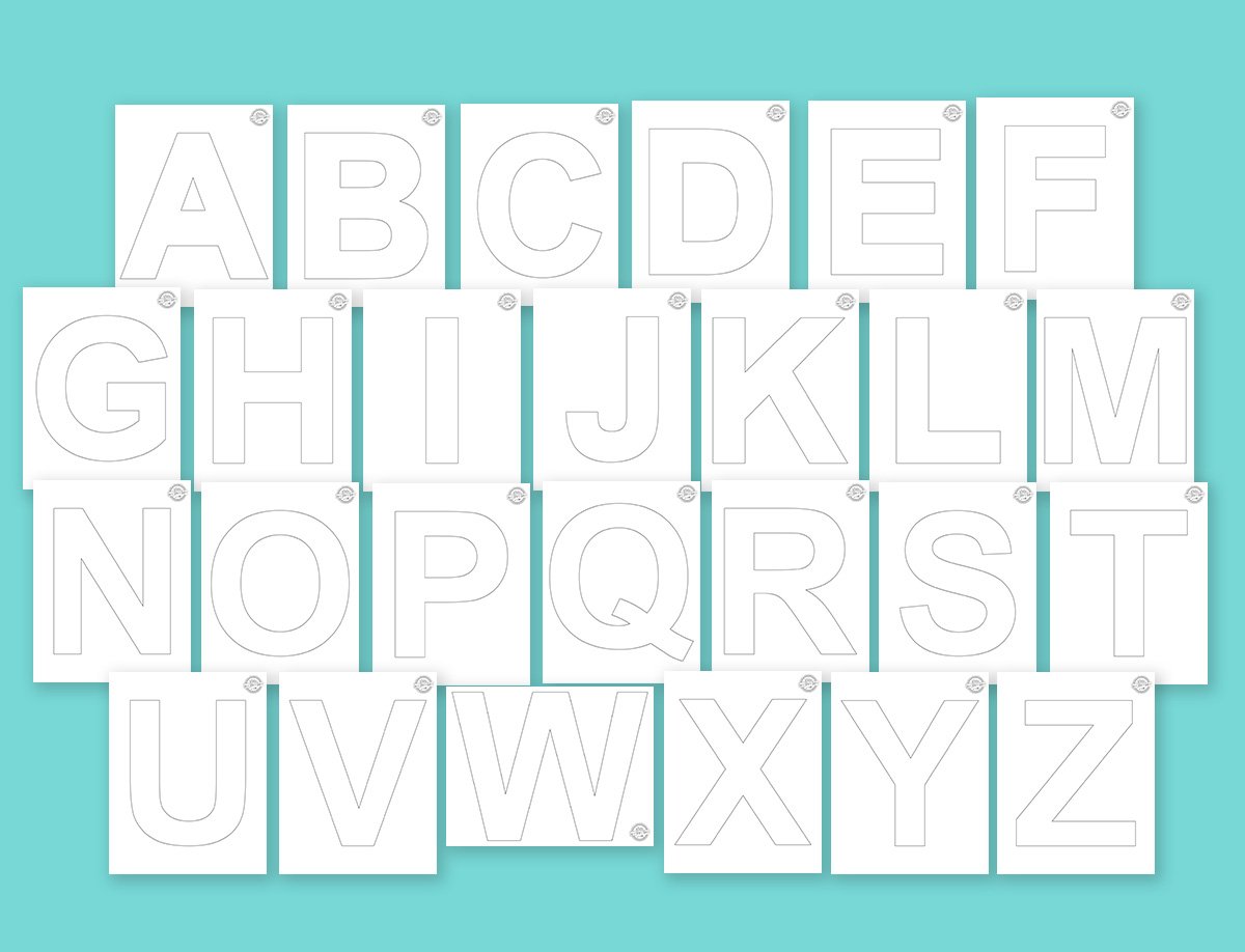 Cardboard Letters Templates To Print