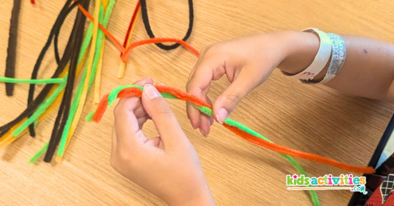 Magic Wand Art With Pipe Cleaners and Streamers