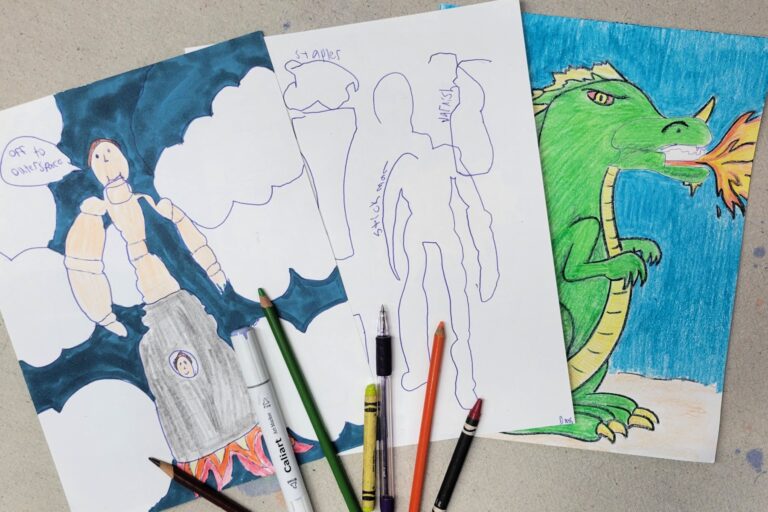 Contour Drawing Art Project for Older Kids