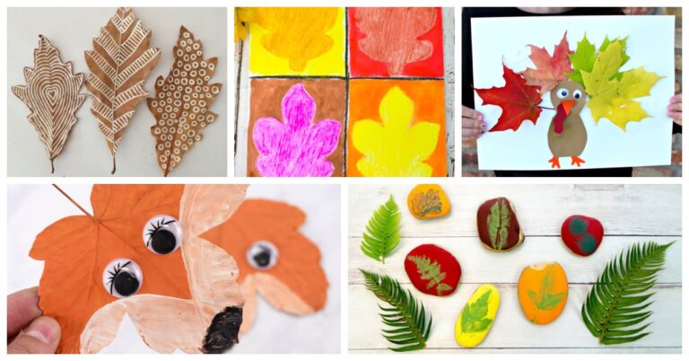 30+ Best Leaf Art & Craft Ideas for Kids