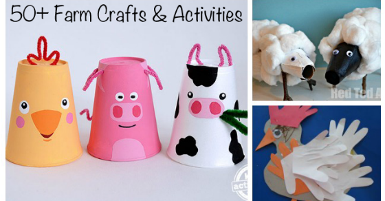 40+ Fun Farm Animal Crafts for Preschool & Beyond