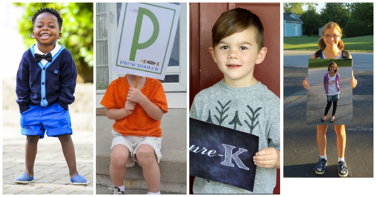 15 Ideas for Adorable First Day of School Pictures