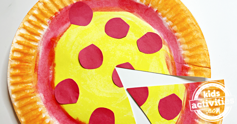 Easy and Fun Pizza Paper Plate Craft for Kids