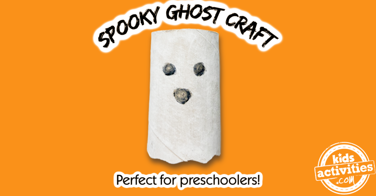 Adorable and Easy Ghost Toilet Paper Roll Craft for Preschoolers