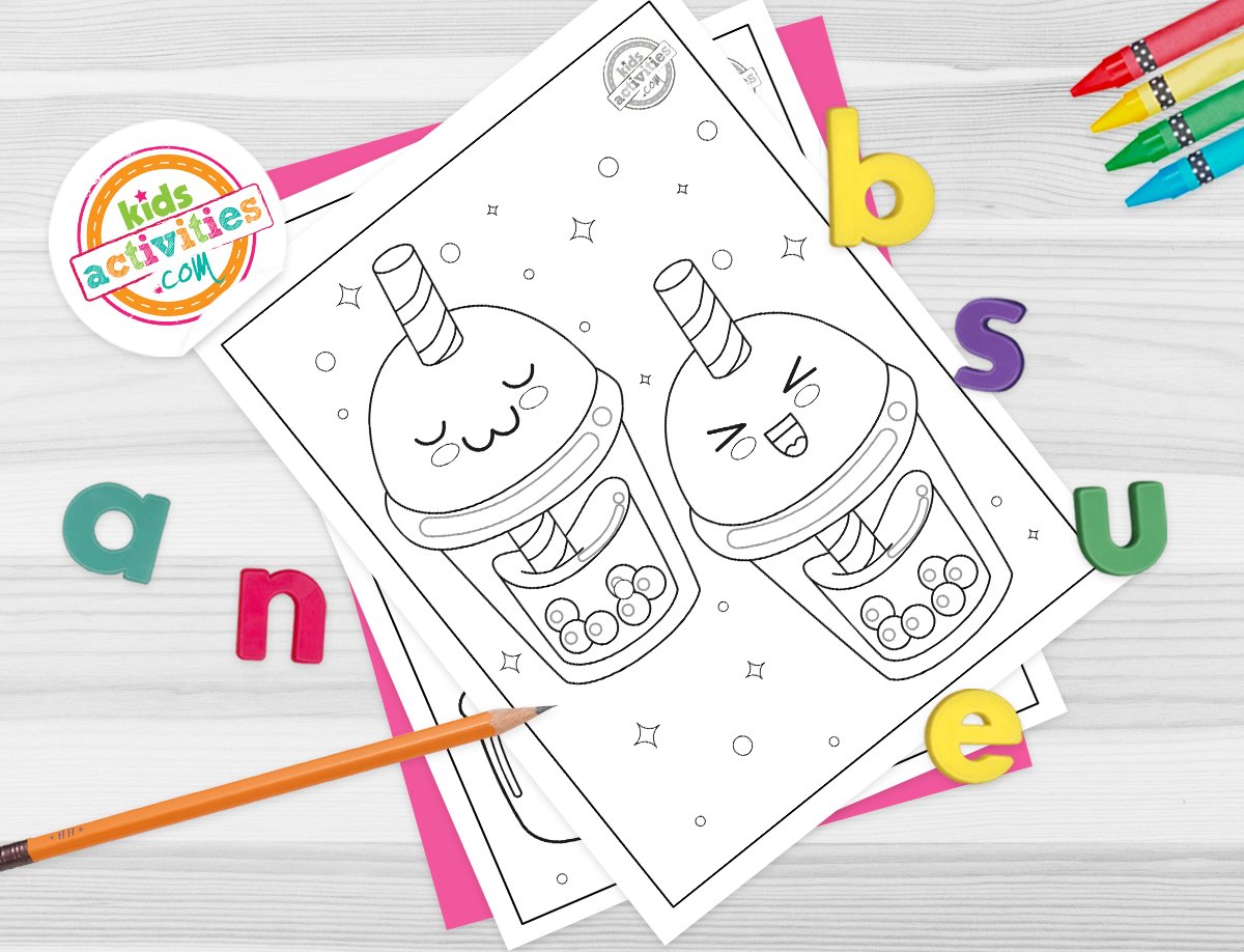 Free Kawaii Coloring Pages (Cutest Ever)