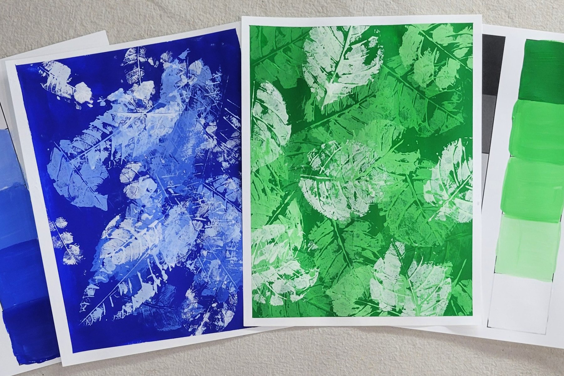 Leaf Printing Art Project