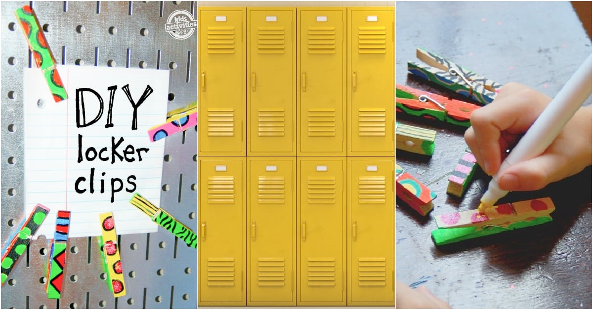 Colorful & Crazy Locker Clip Craft Great Middle School Locker Idea