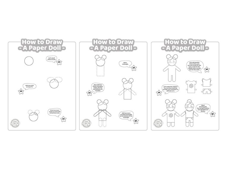 How To Draw Your Own Paper Dolls Tutorial