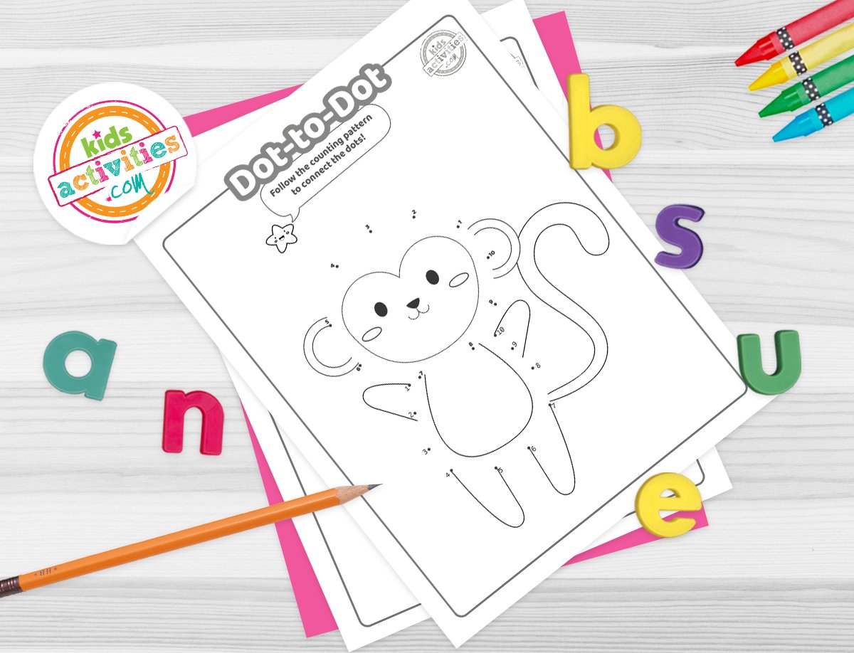 Preschool Dot to Dot Printables Coloring Pages