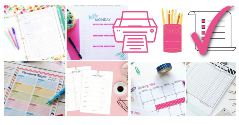 18 Gorgeous Free Printables to Get Your Life Organized in 2024