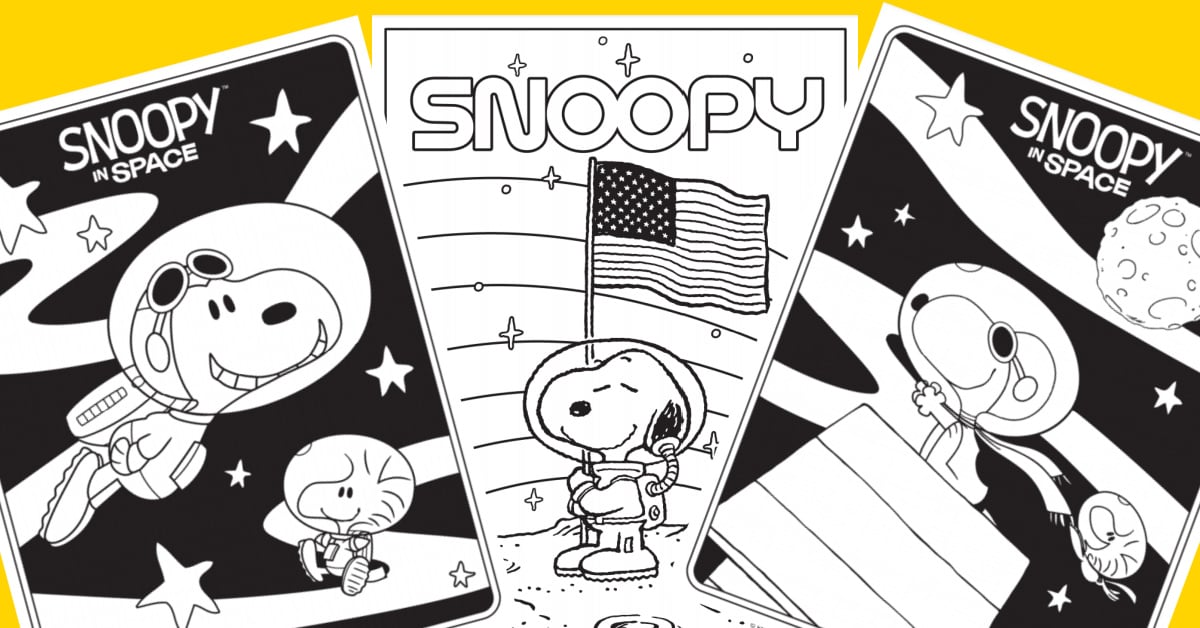 The Peanuts Gang Free Snoopy Coloring Pages & Activities for Kids