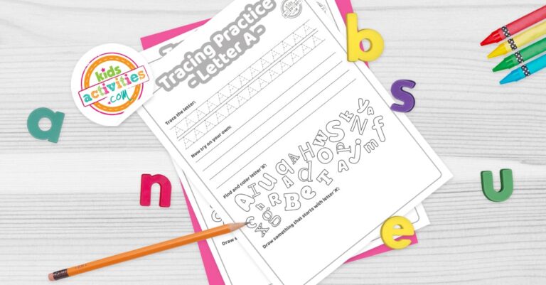 Free Letter A Practice Worksheet: Trace it, Write it, Find it & Draw