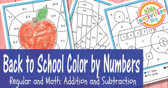 Free Printable Color by Numbers Worksheets