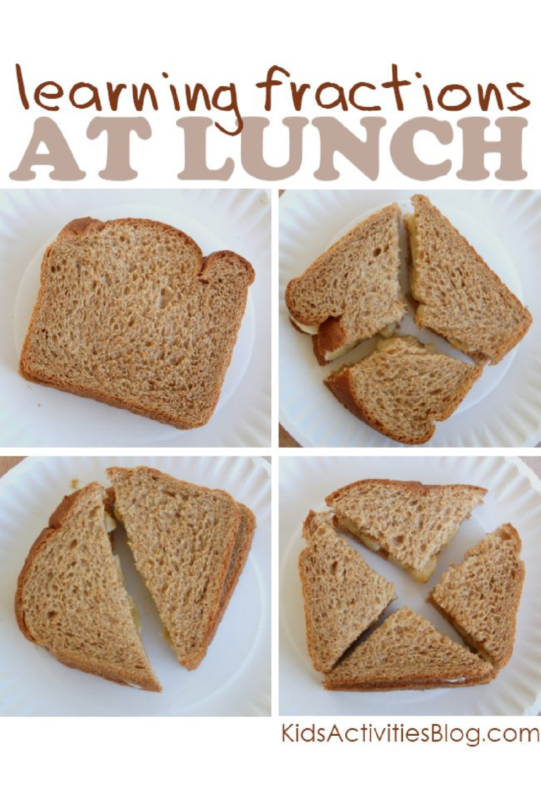 Math Fractions at Lunch {Learning with Food}