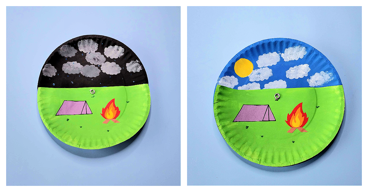 Fun Weather Changing Camping Craft For Kids