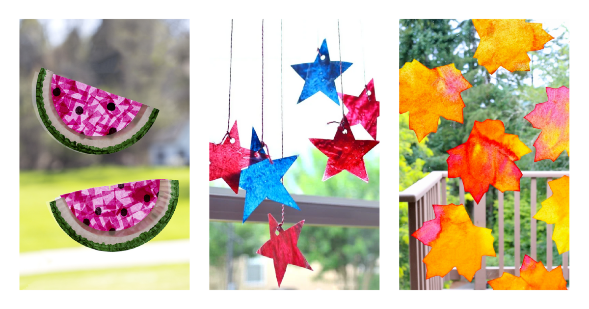 45 Fun & Easy Suncatcher Crafts For Kids