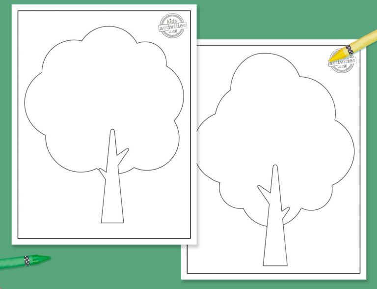 Tree Outline Printable For Kids