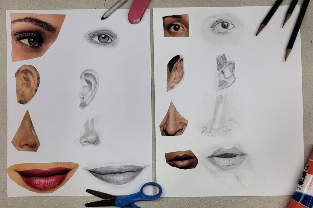 Drawing Facial Features Art Project for Kids