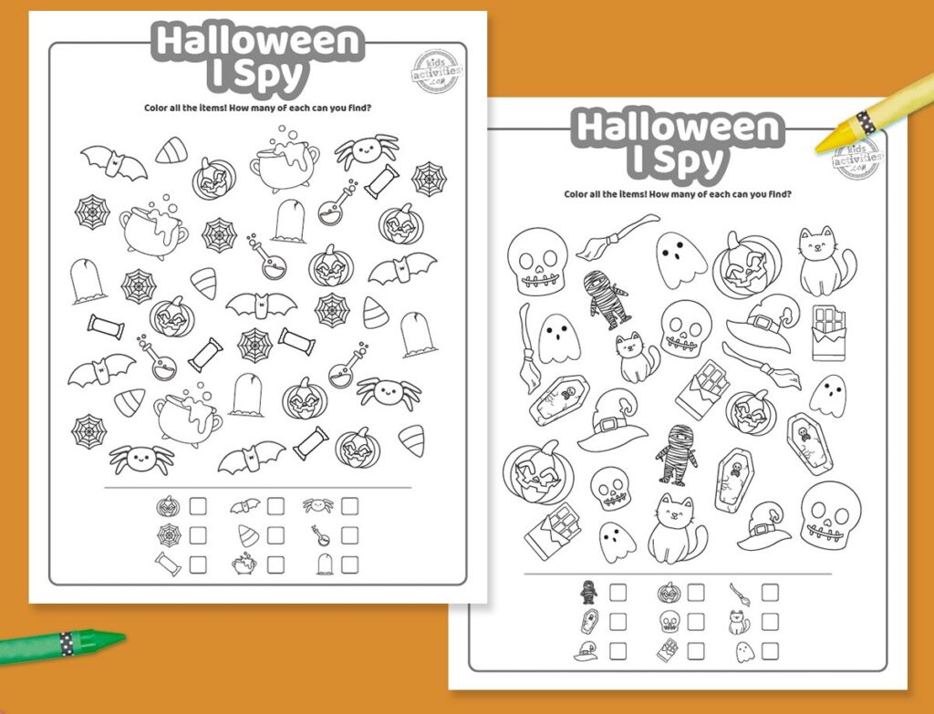 Free Printable I Spy Halloween Game