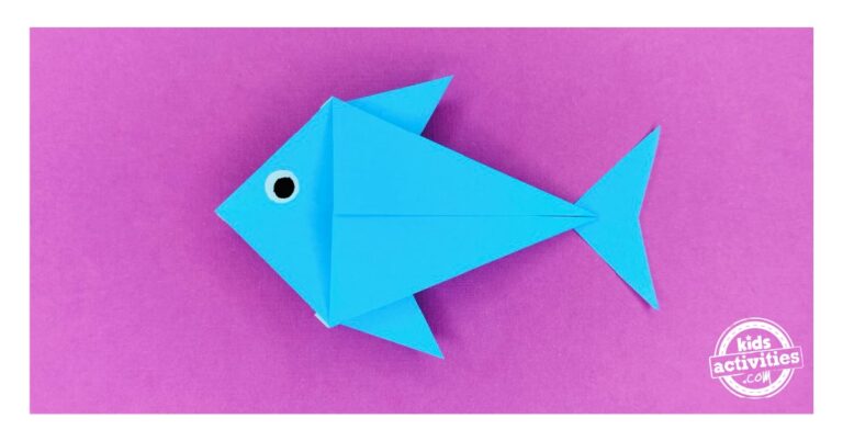 Easy Origami Fish Tutorial For Kids of All Ages