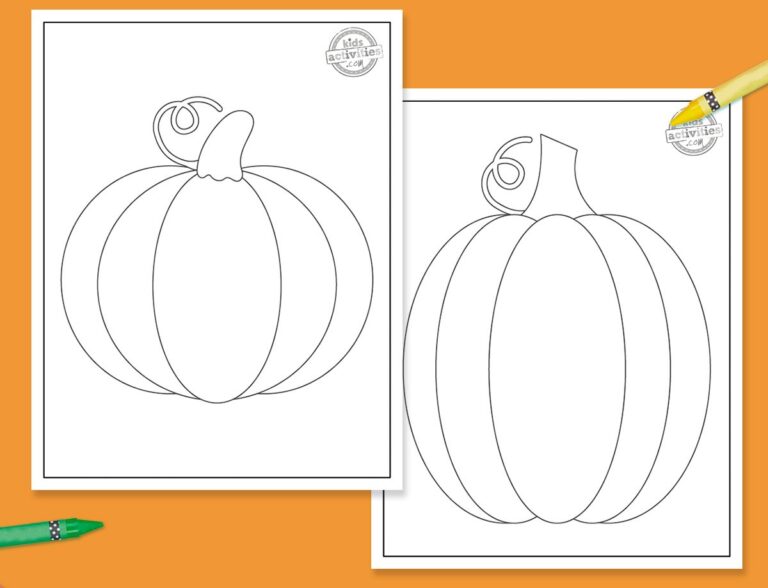 Pumpkin Outline For Not-So-Spooky Halloween Crafts