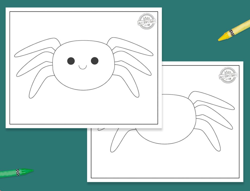 Free Printable Cute Spider Template