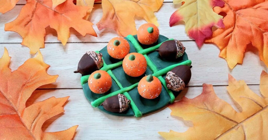 Super Cute Fall DIY Tic Tac Toe Board