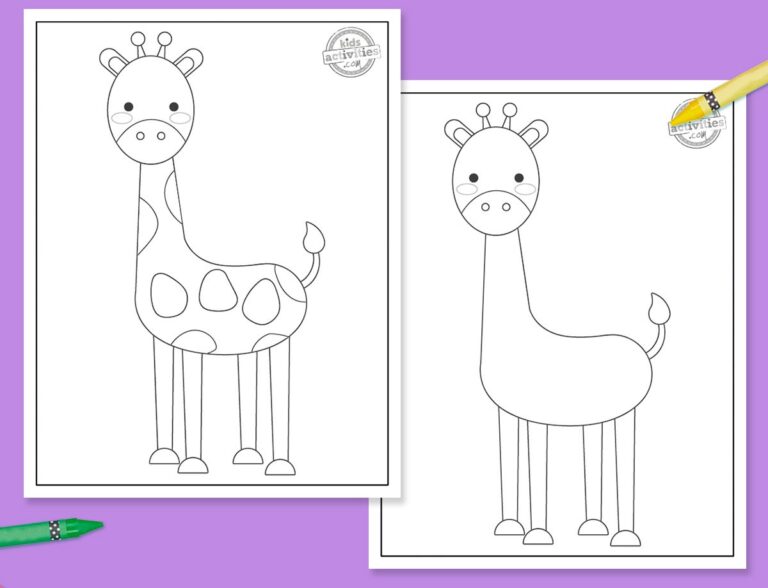 Free Giraffe Template Ready To Print