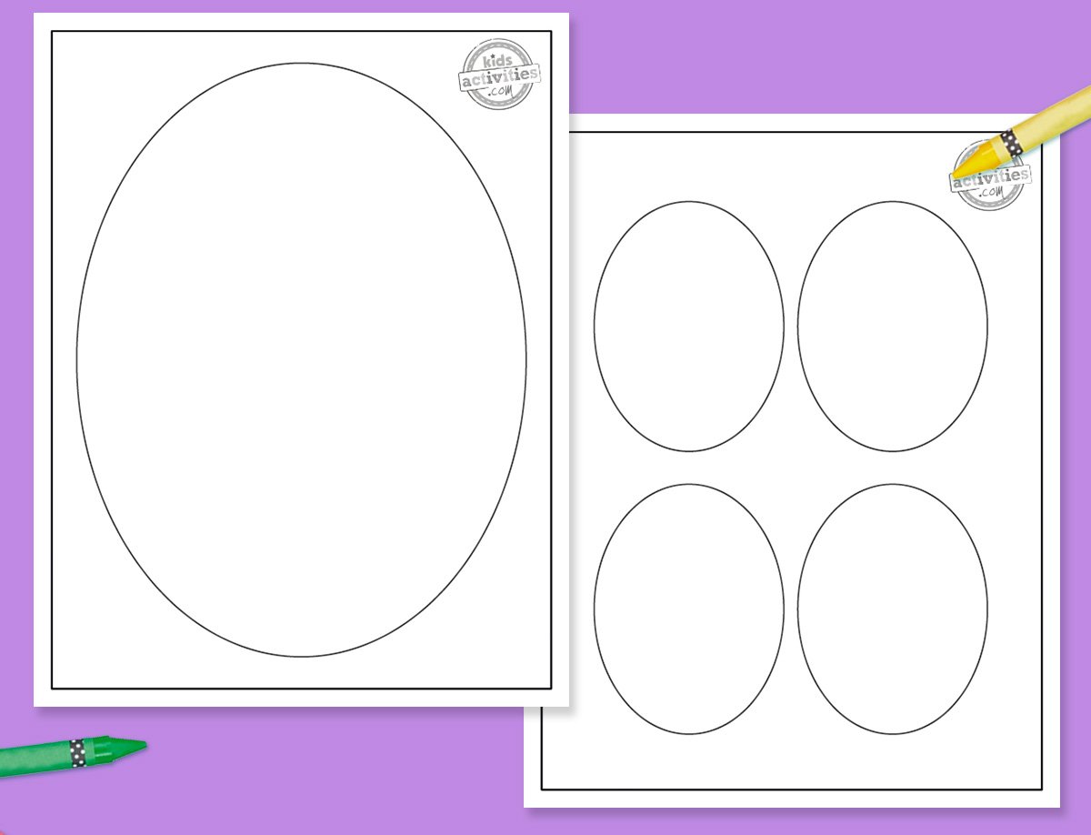 Simple and Easy Oval Template