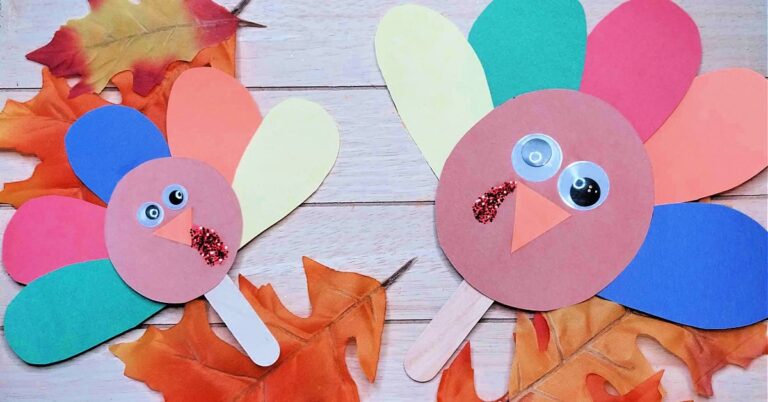 Festive Turkey Puppet Craft For Kids