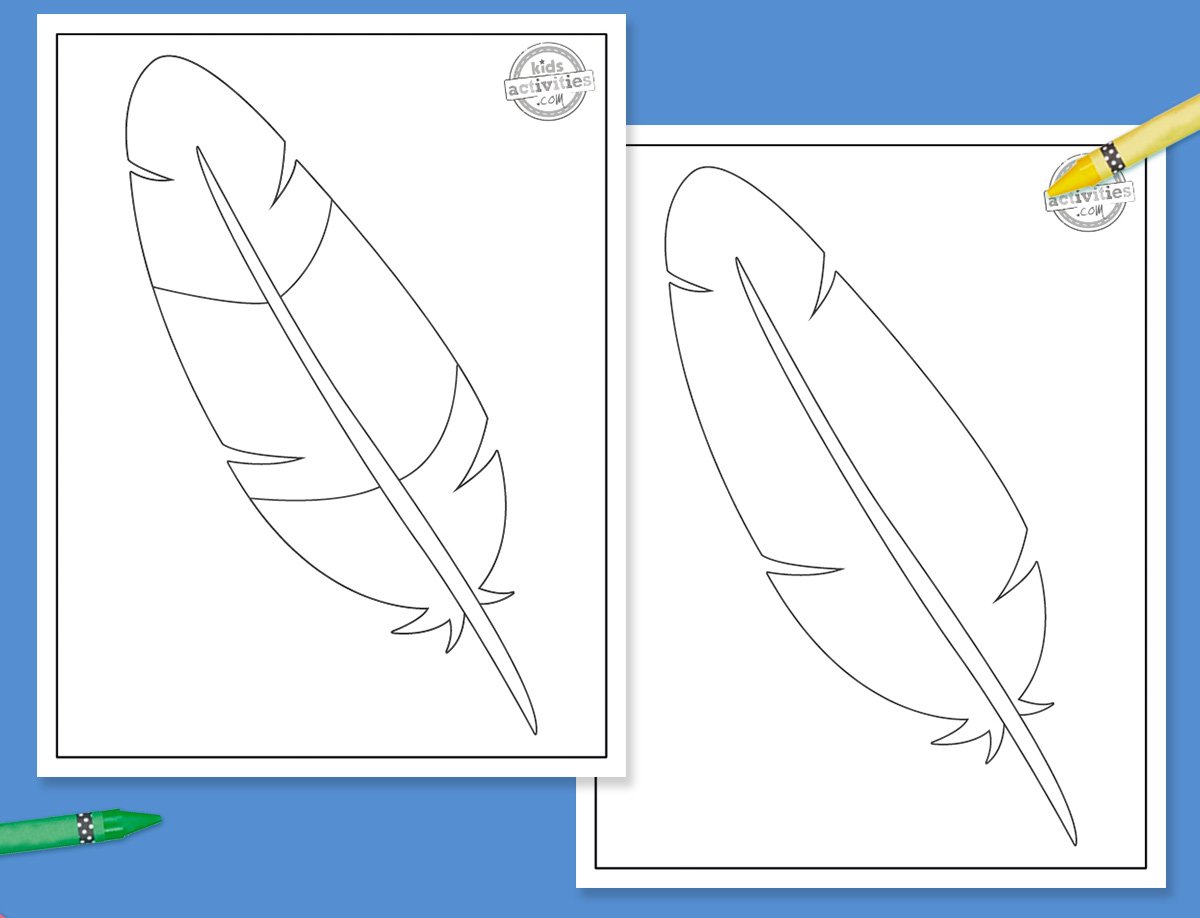 Make Thanksgiving Day Crafts With Turkey Feather Template