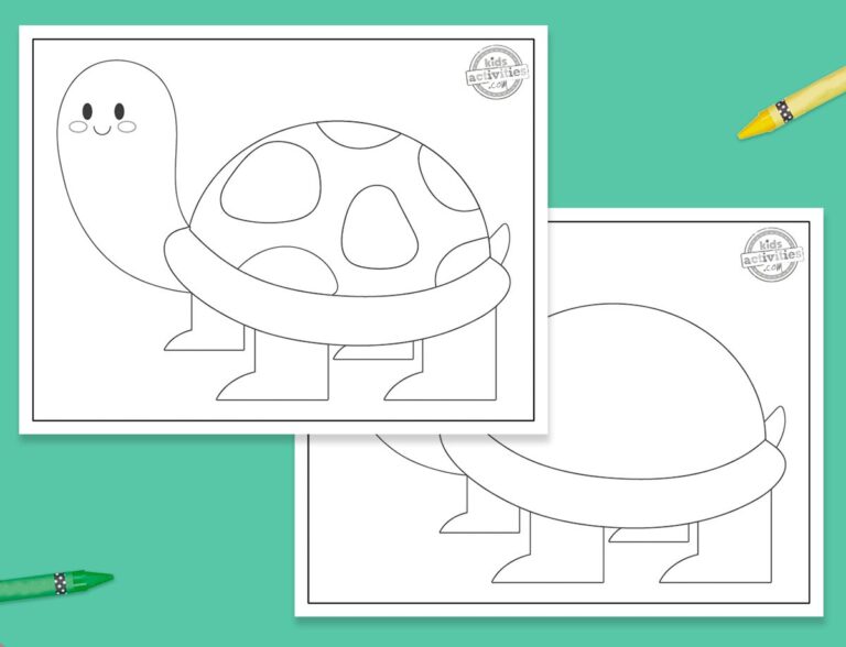 Adorable Turtle Template To Print