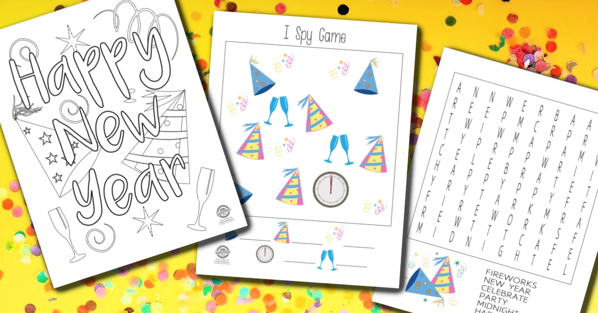 Free Happy New Year Printables Pack For The Longest Night Of The Year