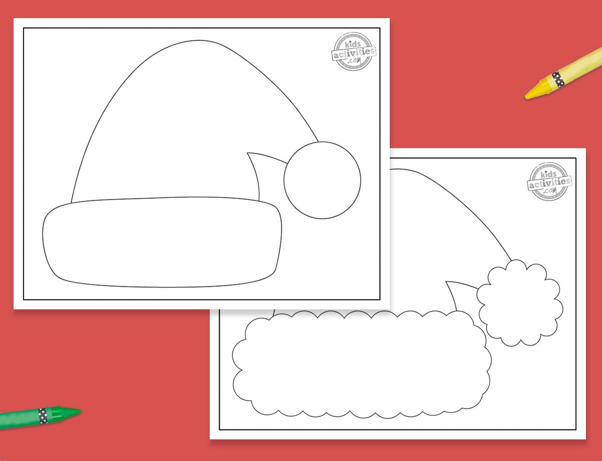 Santa Hat Template For Kids of All Ages