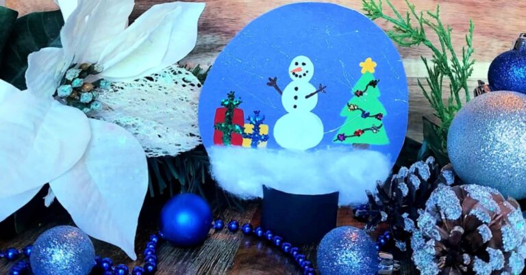 Paper Snow Globe Craft For Kids