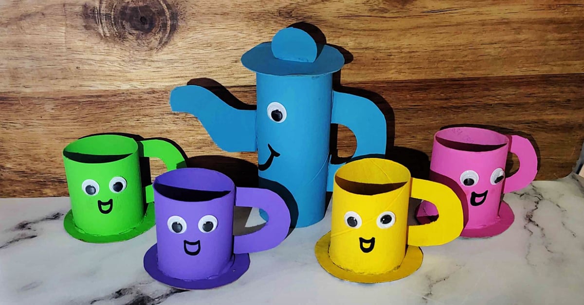 Toilet Paper Roll Tea Cup Craft