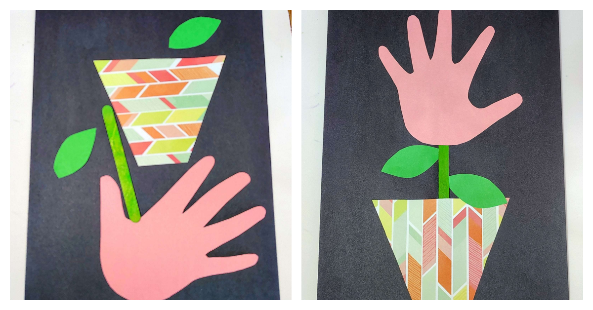 Super Cute Handprint Flower Craft