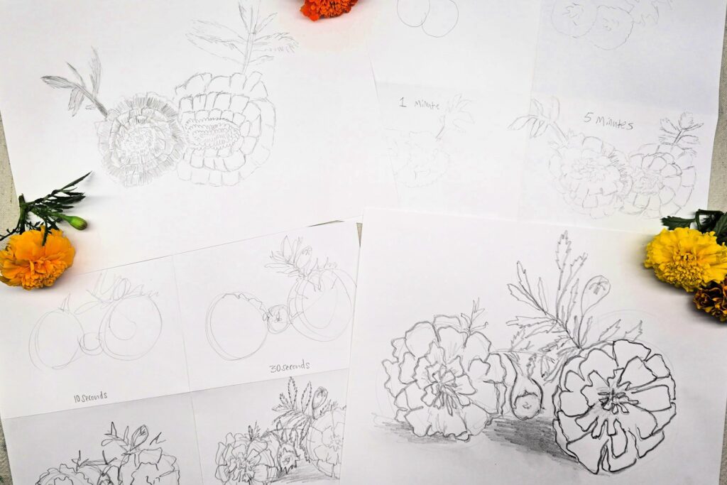 Timed Drawing Art Project for Older Kids