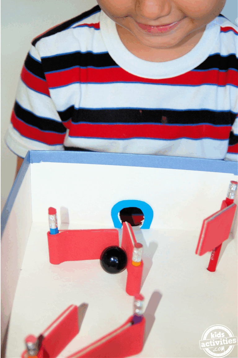 Fun and Easy DIY Pinball Game For Kids