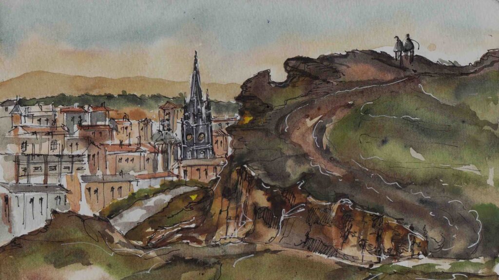 Hero Edinburgh in sketches 11. Arthur s Seat Photo Shikhah Shah